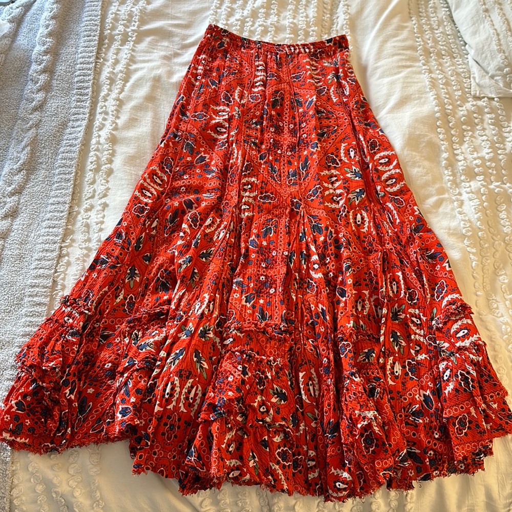 Free people beach skirt with stretchy waistband